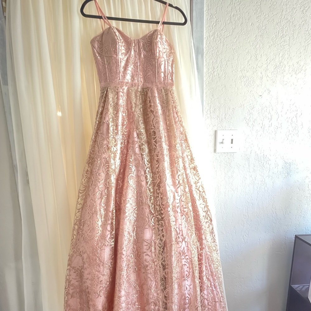 Beautiful Rose Gold Prom dress